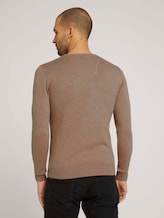 Basic Strickpullover - Männer - active tabacco melange Basic Strickpullover - Männer - active tabacco melange - 2 - TOM TAILOR