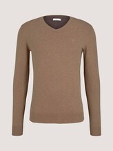 Basic Strickpullover - Männer - active tabacco melange Basic Strickpullover - Männer - active tabacco melange - 7 - TOM TAILOR