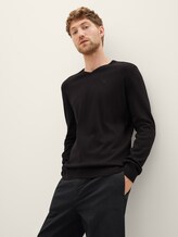 Basic Strickpullover - Männer - Black Basic Strickpullover - Männer - Black - 1 - TOM TAILOR