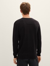 Basic Strickpullover - Männer - Black Basic Strickpullover - Männer - Black - 2 - TOM TAILOR