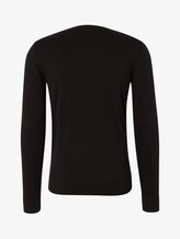 Basic Strickpullover - Männer - Black Basic Strickpullover - Männer - Black - 8 - TOM TAILOR