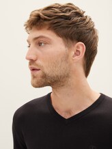Basic Strickpullover - Männer - Black Basic Strickpullover - Männer - Black - 9 - TOM TAILOR