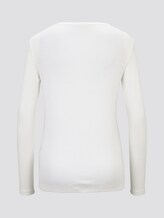 Basic Langarmshirt - Frauen - Whisper White Basic Langarmshirt - Frauen - Whisper White - 8 - TOM TAILOR