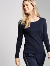 Basic Langarmshirt - Frauen - Sky Captain Blue Basic Langarmshirt - Frauen - Sky Captain Blue - 5 - TOM TAILOR