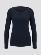 Basic Langarmshirt - Frauen - Sky Captain Blue Basic Langarmshirt - Frauen - Sky Captain Blue - 7 - TOM TAILOR