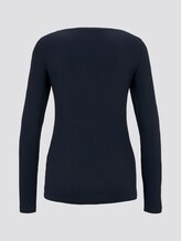 Basic Langarmshirt - Frauen - Sky Captain Blue Basic Langarmshirt - Frauen - Sky Captain Blue - 8 - TOM TAILOR