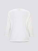 Shirt mit Tape-Detail - Frauen - Whisper White Shirt mit Tape-Detail - Frauen - Whisper White - 8 - TOM TAILOR