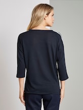 Shirt met tape detail - Vrouwen - Sky Captain Blue Shirt met tape detail - Vrouwen - Sky Captain Blue - 2 - TOM TAILOR