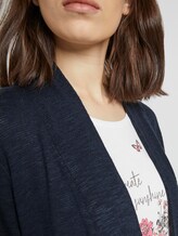 Simple cardigan - Women - sky captain blue white melange Simple cardigan - Women - sky captain blue white melange - 10 - TOM TAILOR