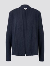 Simple cardigan - Women - sky captain blue white melange Simple cardigan - Women - sky captain blue white melange - 7 - TOM TAILOR