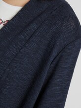 Simple cardigan - Women - sky captain blue white melange Simple cardigan - Women - sky captain blue white melange - 9 - TOM TAILOR