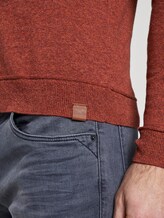 Mottled jumper - Men - pipe red mouline Mottled jumper - Men - pipe red mouline - 10 - TOM TAILOR