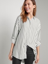 Bluse mit Tape-Detail - Frauen - offwhite grey stripe Bluse mit Tape-Detail - Frauen - offwhite grey stripe - 5 - TOM TAILOR
