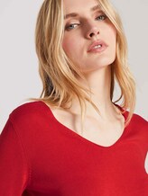 Pullover mit V-Ausschnitt - Frauen - Strong Red Pullover mit V-Ausschnitt - Frauen - Strong Red - 9 - TOM TAILOR