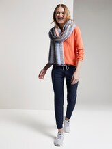 Jumper with V-neckline - Women - Fusion Coral Jumper with V-neckline - Women - Fusion Coral - 3 - TOM TAILOR
