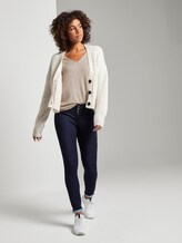 Pullover mit V-Ausschnitt - Frauen - cloud grey melange Pullover mit V-Ausschnitt - Frauen - cloud grey melange - 3 - TOM TAILOR