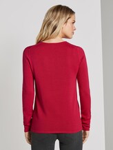 Pullover mit V-Ausschnitt - Frauen - dawn pink Pullover mit V-Ausschnitt - Frauen - dawn pink - 2 - TOM TAILOR