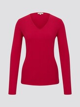 Pullover mit V-Ausschnitt - Frauen - dawn pink Pullover mit V-Ausschnitt - Frauen - dawn pink - 7 - TOM TAILOR