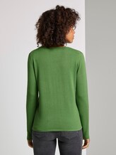 Jumper with V-neckline - Women - sundried turf green Jumper with V-neckline - Women - sundried turf green - 2 - TOM TAILOR