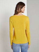 Pullover mit V-Ausschnitt - Frauen - jasmine yellow Pullover mit V-Ausschnitt - Frauen - jasmine yellow - 2 - TOM TAILOR