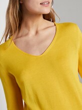 Pullover mit V-Ausschnitt - Frauen - jasmine yellow Pullover mit V-Ausschnitt - Frauen - jasmine yellow - 9 - TOM TAILOR