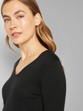 Pullover mit V-Ausschnitt - Frauen - Black Pullover mit V-Ausschnitt - Frauen - Black - 9 - TOM TAILOR