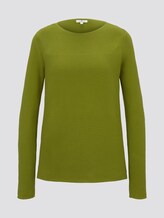 Trui met gebreid patroon - Vrouwen - wood green Trui met gebreid patroon - Vrouwen - wood green - 7 - TOM TAILOR