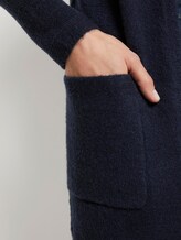 Knitted jacket with hood - Women - Sky Captain Blue Knitted jacket with hood - Women - Sky Captain Blue - 9 - TOM TAILOR