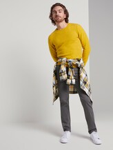 Travis Slim Chino - Männer - grey yarndye structure Travis Slim Chino - Männer - grey yarndye structure - 3 - TOM TAILOR