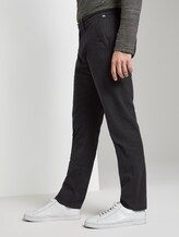 Travis Slim Chino - Men - dark grey yarndye structure Travis Slim Chino - Men - dark grey yarndye structure - 11 - TOM TAILOR