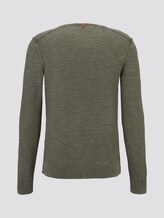 Sweater im washed-look - Männer - Mud Olive Sweater im washed-look - Männer - Mud Olive - 8 - TOM TAILOR