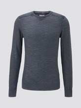 Sweater in washed-look - Mannen - Sky Captain Blue Sweater in washed-look - Mannen - Sky Captain Blue - 7 - TOM TAILOR