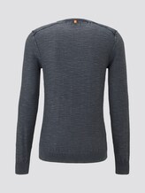 Sweater in washed-look - Mannen - Sky Captain Blue Sweater in washed-look - Mannen - Sky Captain Blue - 8 - TOM TAILOR