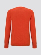 Sweater im washed-look - Männer - orange red Sweater im washed-look - Männer - orange red - 8 - TOM TAILOR