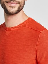 Sweater im washed-look - Männer - orange red Sweater im washed-look - Männer - orange red - 9 - TOM TAILOR