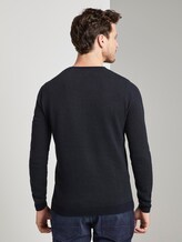 Gestreifter Strickpullover - Männer - navy mid grey fine stripe Gestreifter Strickpullover - Männer - navy mid grey fine stripe - 2 - TOM TAILOR