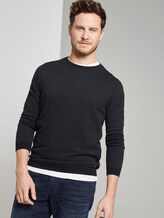 Gestreifter Strickpullover - Männer - navy mid grey fine stripe Gestreifter Strickpullover - Männer - navy mid grey fine stripe - 5 - TOM TAILOR