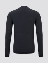 Gestreifter Strickpullover - Männer - navy mid grey fine stripe Gestreifter Strickpullover - Männer - navy mid grey fine stripe - 8 - TOM TAILOR