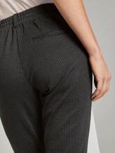 Checked trousers, ankle length - Women - black grey small check Checked trousers, ankle length - Women - black grey small check - 10 - TOM TAILOR