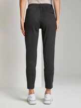 Checked trousers, ankle length - Women - black grey small check Checked trousers, ankle length - Women - black grey small check - 2 - TOM TAILOR