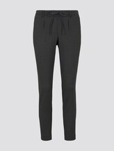 Checked trousers, ankle length - Women - black grey small check Checked trousers, ankle length - Women - black grey small check - 7 - TOM TAILOR