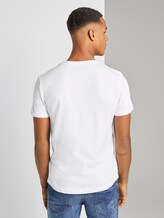 Strukturiertes T-Shirt mit Brusttasche - Männer - White Strukturiertes T-Shirt mit Brusttasche - Männer - White - 2 - TOM TAILOR Denim
