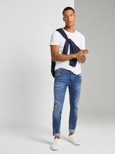 Strukturiertes T-Shirt mit Brusttasche - Männer - White Strukturiertes T-Shirt mit Brusttasche - Männer - White - 3 - TOM TAILOR Denim