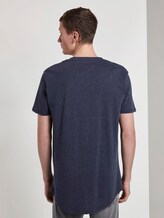 T-shirt with divided colour print - Men - Deep Burgundy Red T-shirt with divided colour print - Men - Deep Burgundy Red - 2 - TOM TAILOR Denim
