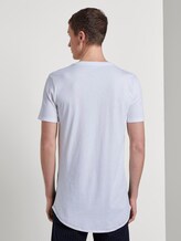 T-Shirt mit geteiltem Farbprint - Männer - Sky Captain Blue T-Shirt mit geteiltem Farbprint - Männer - Sky Captain Blue - 2 - TOM TAILOR Denim