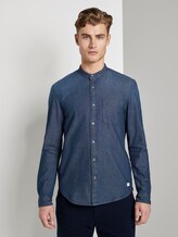 Denim shirt with chest pocket - Men - Rinsed Blue Denim Denim shirt with chest pocket - Men - Rinsed Blue Denim - 1 - TOM TAILOR Denim