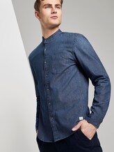 Denim shirt with chest pocket - Men - Rinsed Blue Denim Denim shirt with chest pocket - Men - Rinsed Blue Denim - 5 - TOM TAILOR Denim