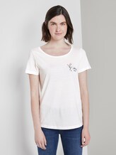 T-Shirt mit Print - Frauen - Whisper White T-Shirt mit Print - Frauen - Whisper White - 1 - TOM TAILOR