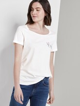 T-Shirt mit Print - Frauen - Whisper White T-Shirt mit Print - Frauen - Whisper White - 5 - TOM TAILOR