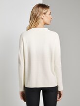 Pullover mit Strickmuster - Frauen - Whisper White Pullover mit Strickmuster - Frauen - Whisper White - 2 - TOM TAILOR